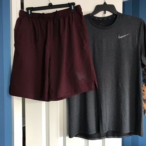 Nike Dri-Fit Tee Shirt and Shorts